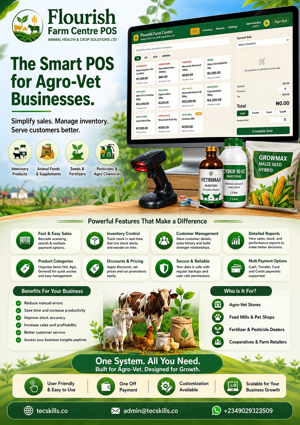 Agro-Vet Management System course